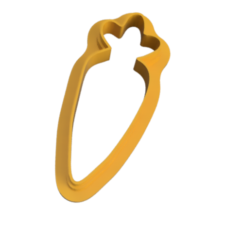 Carrot Cookie Cutter Render